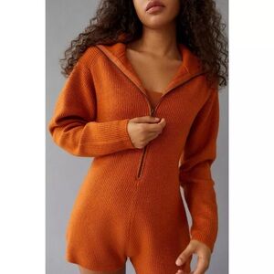 Urban Outfitters UO Ella Louise Ribbed Romper Small